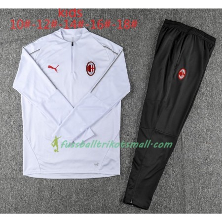 AC Mailand Kinder Sweatshirts Anzüge Weiß 2018-2019